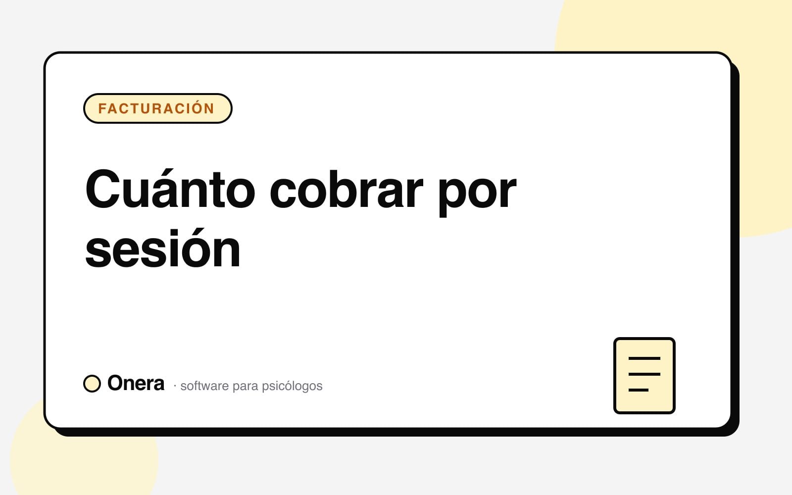 Psicólogo calculando el precio de sus sesiones y sus costes de consulta en 2026