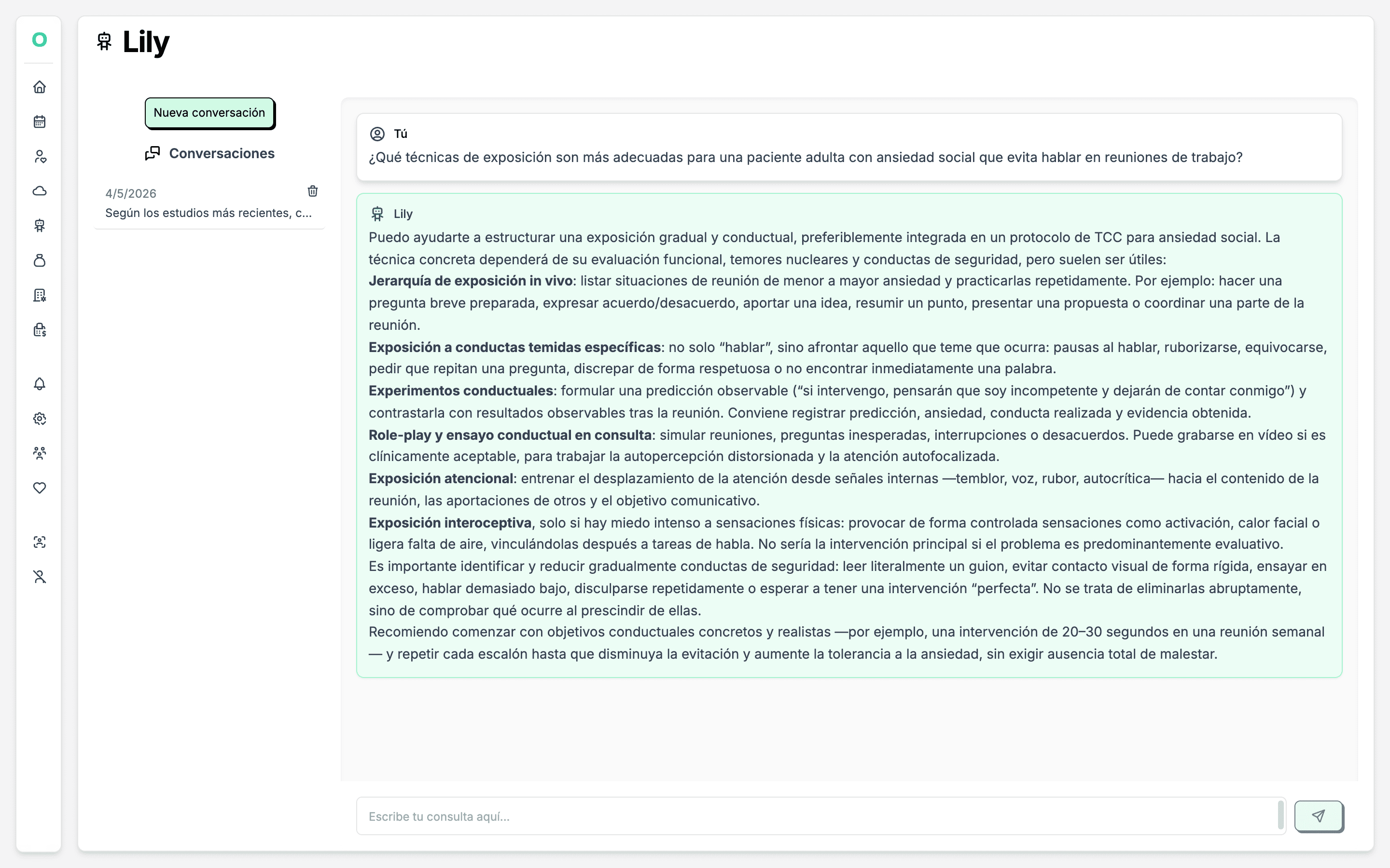 Lily, la IA de consulta